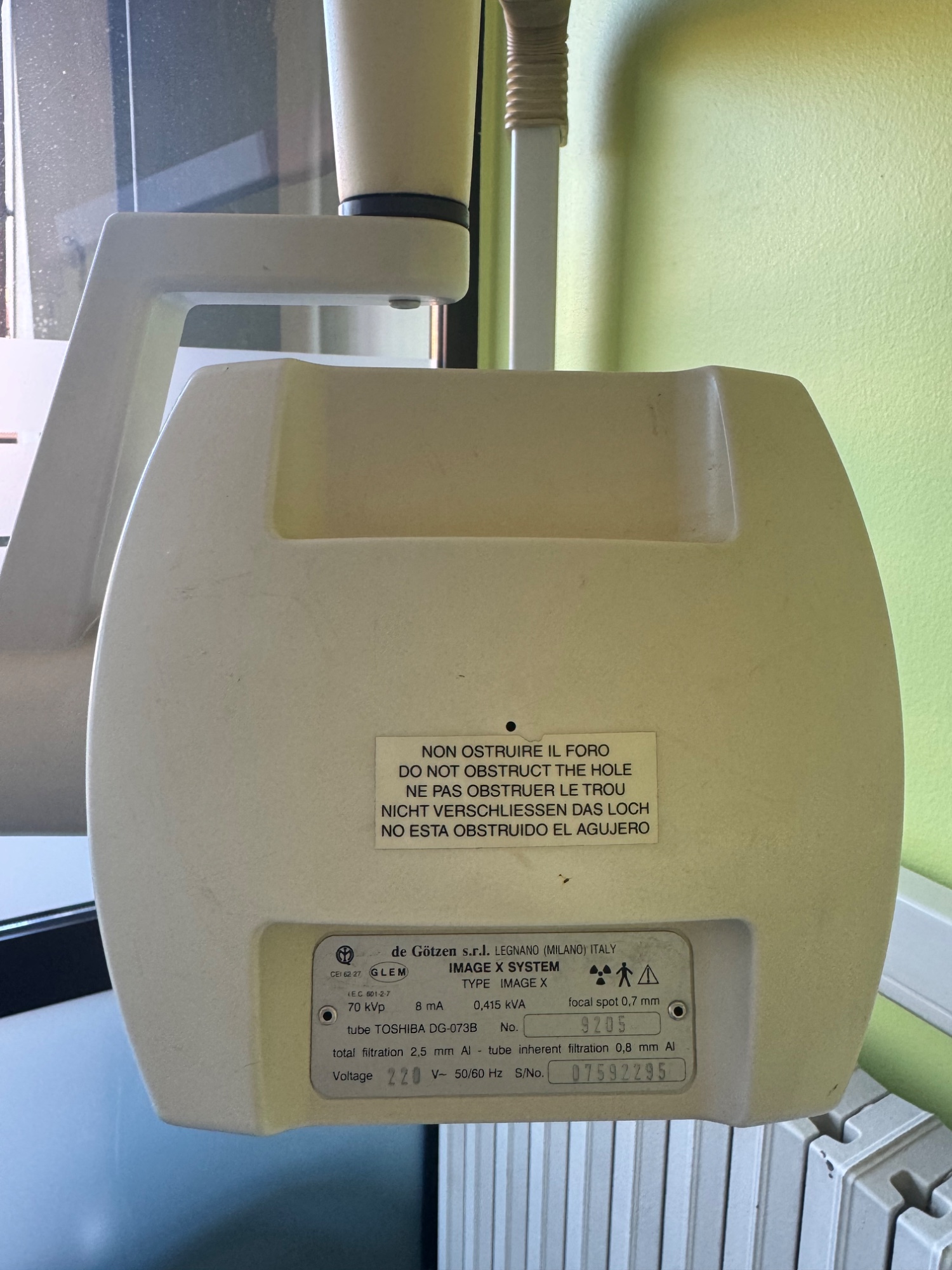 De Gotzen 02 pz. radiografici endorali